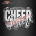 Bling Cheer Bow Rhinestone Iron On Transfers for Girls